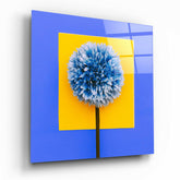 Posture of the Hydrangea Glass Wall Art.